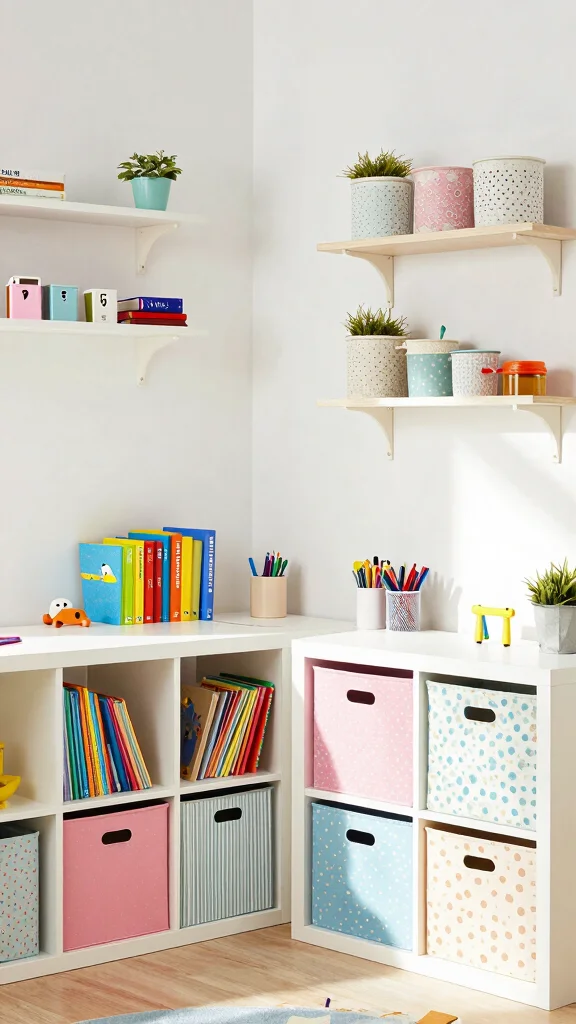 10 IKEA Study Room Ideas for Kids That Are Practical and Fun - 2. Creative Storage Solutions 1