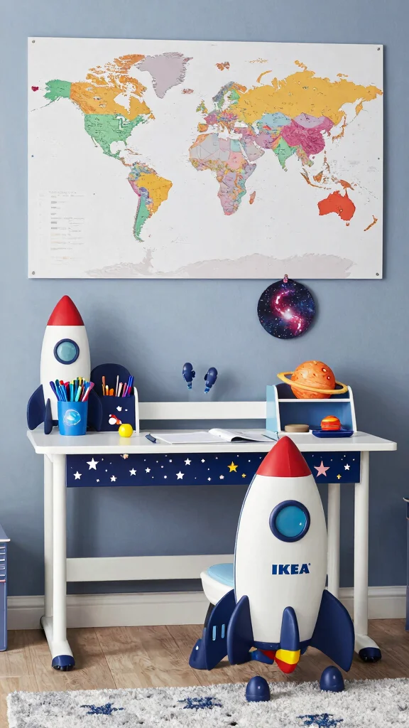 10 IKEA Study Room Ideas for Kids That Are Practical and Fun - 4. Themed Study Areas 1