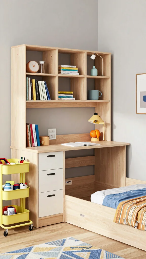 10 IKEA Study Room Ideas for Kids That Are Practical and Fun - 5. Multi-Functional Furniture 1