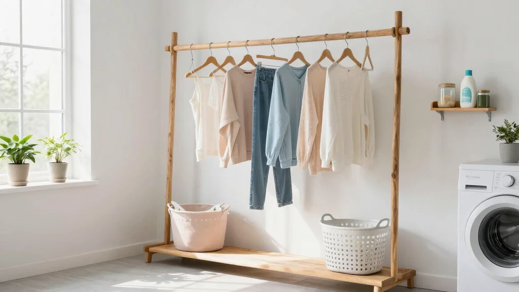 10 Laundry Room Hanging Rod Ideas for Air Drying and More Storage