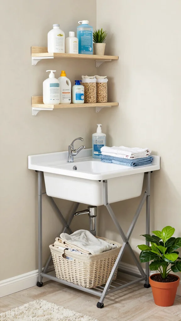 10 Laundry Room Utility Sink Ideas That Balance Function and Style - 4. Multi-functional Spaces 1