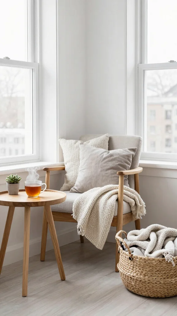 10 Mid-Century Modern Reading Room Ideas for a Timeless Look - 4. Integrate Scandinavian Elements 1