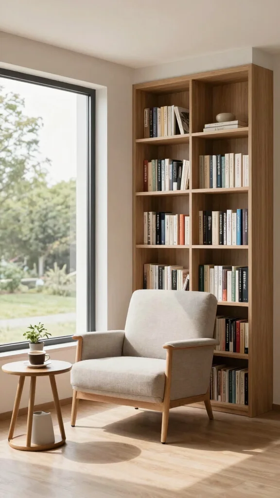 10 Mid-Century Modern Reading Room Ideas for a Timeless Look - 8. Focus on Functional Layout 1