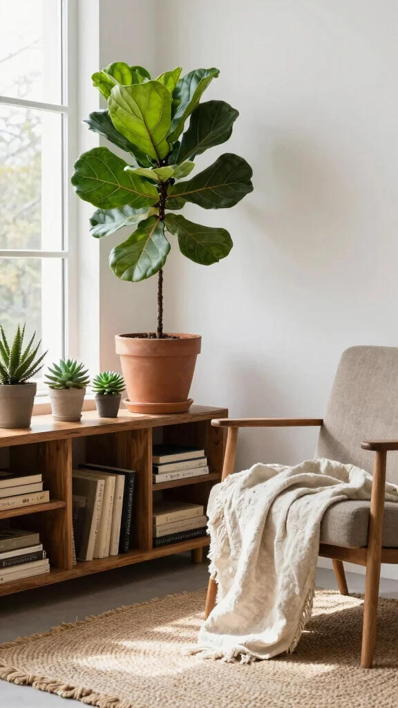 10 Quiet Luxury Reading Room Ideas for an Elevated Retreat - 7. Natural Elements 1