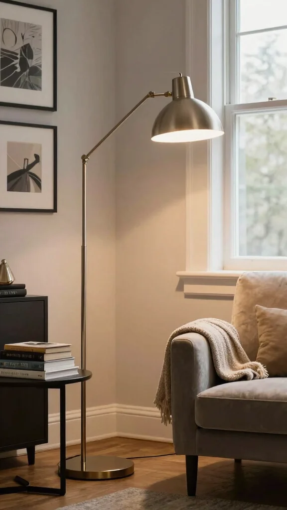 10 Reading Room Lamp Ideas That Light Up Without the Glare - 2. Stylish Floor Lamps 1