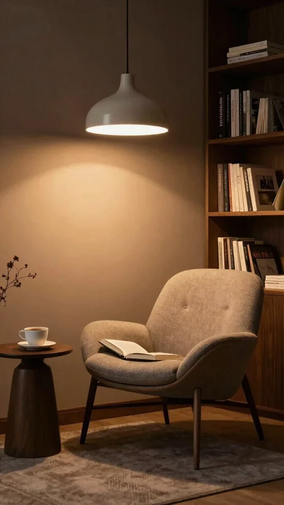 10 Reading Room Lamp Ideas That Light Up Without the Glare - 6. Pendant Lights Overhead 1