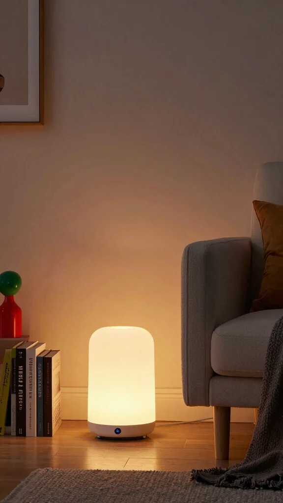 10 Reading Room Lamp Ideas That Light Up Without the Glare - 7. Smart Lamps with Color Customization 1