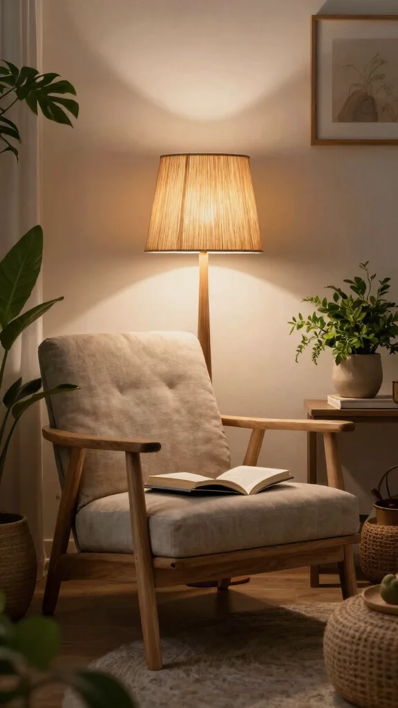 10 Reading Room Lamp Ideas That Light Up Without the Glare - 8. Natural Material Lamps 1