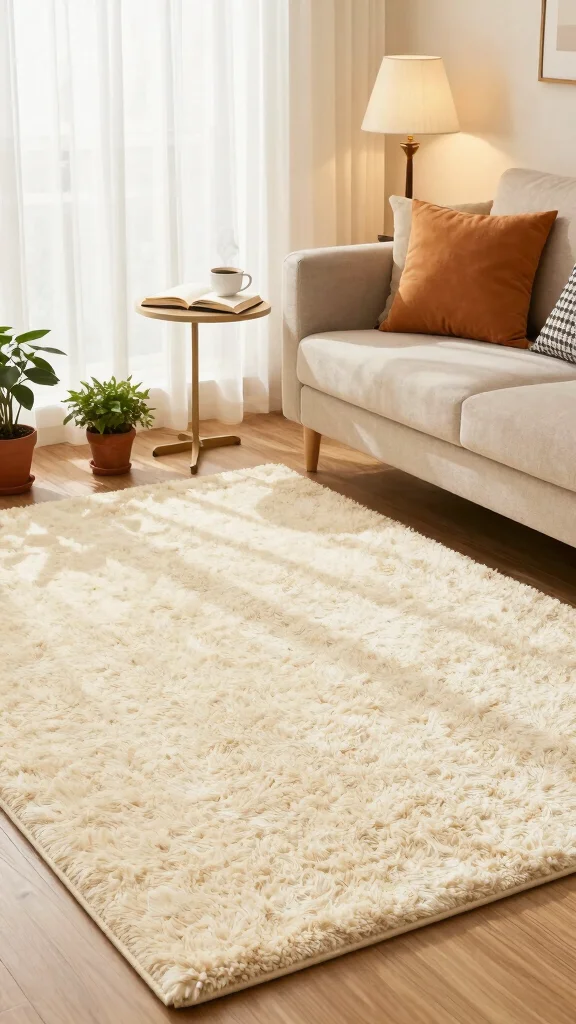 10 Reading Room Rug Ideas That Ground the Space and Add Warmth - 1. Plush Shag Rugs for Ultimate Comfort 1