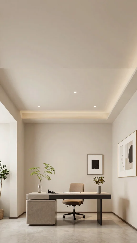 10 Study Room False Ceiling Design Ideas for a Finished Look - 3. Floating Ceilings 1
