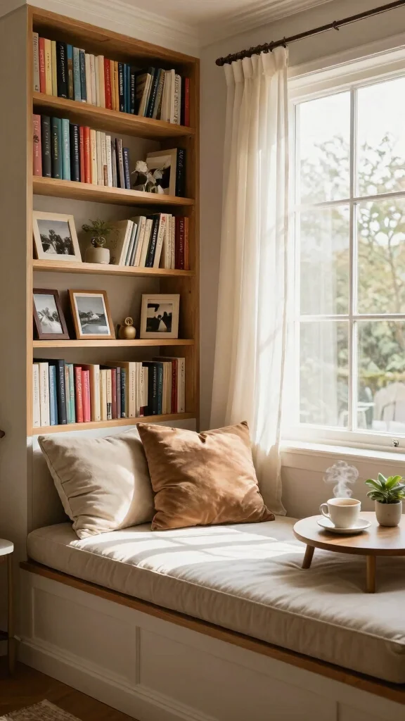 11 Built-In Reading Room Ideas That Make Books the Feature Wall - 1. Cozy Corner Shelf Retreats 1