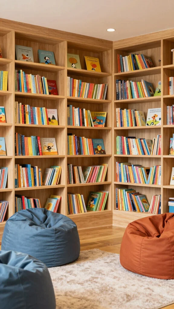 11 Built-In Reading Room Ideas That Make Books the Feature Wall - 11. Family-Friendly Reading Areas 1