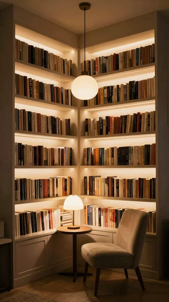 11 Built-In Reading Room Ideas That Make Books the Feature Wall - 5. Nooks with Integrated Lighting 1