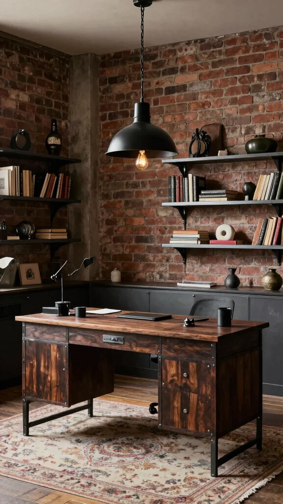 11 Hanging Light Ideas for Study Rooms That Set the Right Mood - 2. Bold Industrial Vibes 1