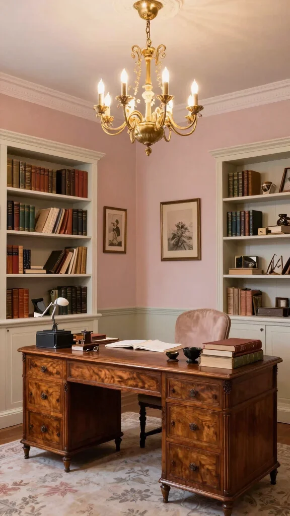 11 Hanging Light Ideas for Study Rooms That Set the Right Mood - 3. Vintage Charm 1