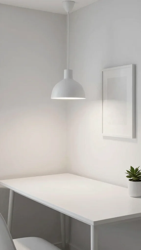 11 Hanging Light Ideas for Study Rooms That Set the Right Mood - 8. Minimalist Focus 1