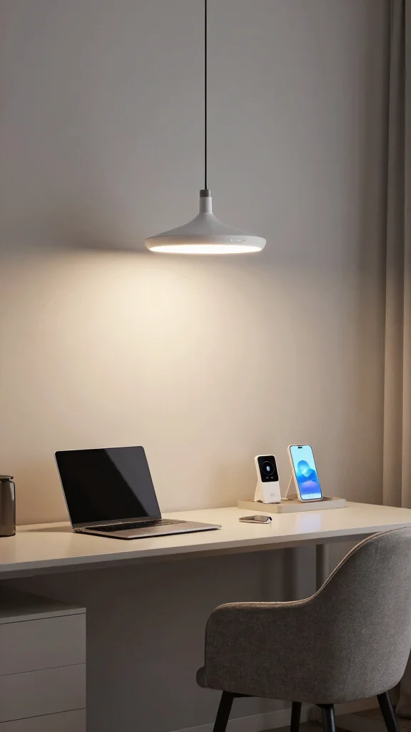 11 Hanging Light Ideas for Study Rooms That Set the Right Mood - 9. Smart Lighting Solutions 1