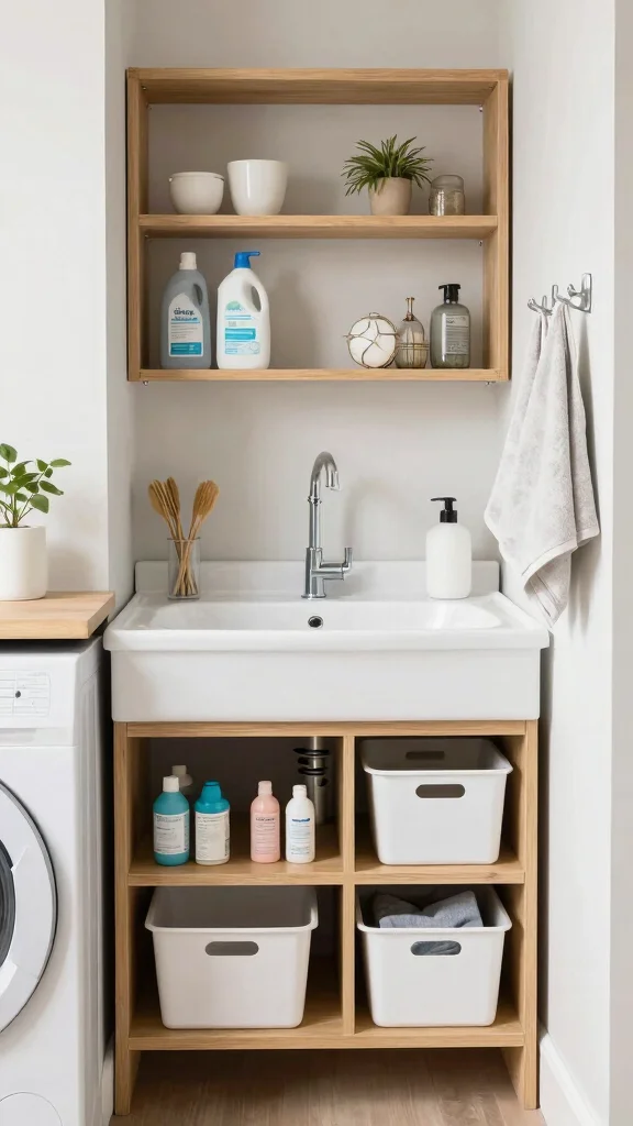 11 Laundry Room Sink Ideas for a More Functional Washing Space - 10. Laundry Sinks with Storage Solutions 1