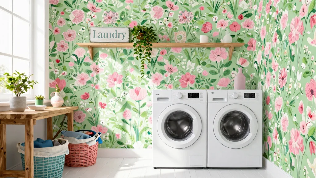 11 Laundry Room Wallpaper Ideas That Turn a Chore Room Into a Gem
