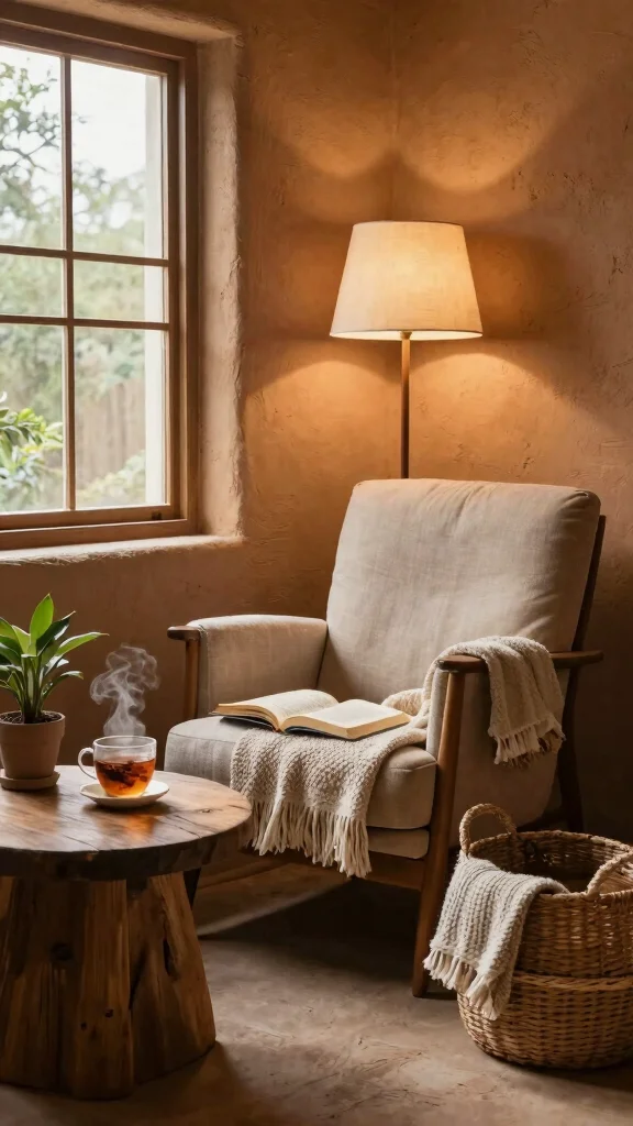 11 Reading Room Color Ideas From Moody Darks to Airy Neutrals - 9. Rustic Clay for a Cozy Retreat 1