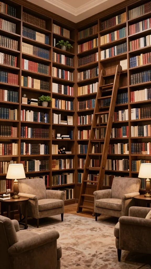11 Reading Room Furniture Layout Ideas for Comfort and Flow - 8. Personal Library Vibe 1