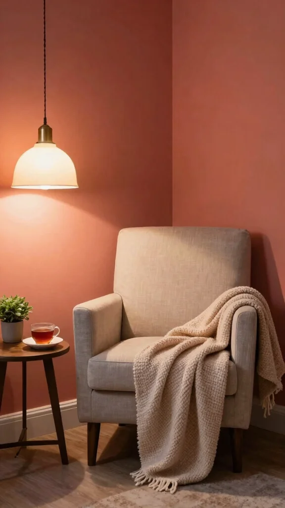 11 Reading Room Paint Colors That Feel Calm and Inviting - 10. Muted Coral 1