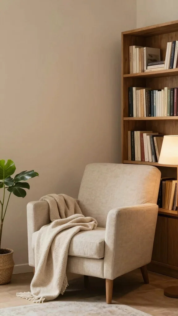 11 Reading Room Paint Colors That Feel Calm and Inviting - 9. Soft Beige 1