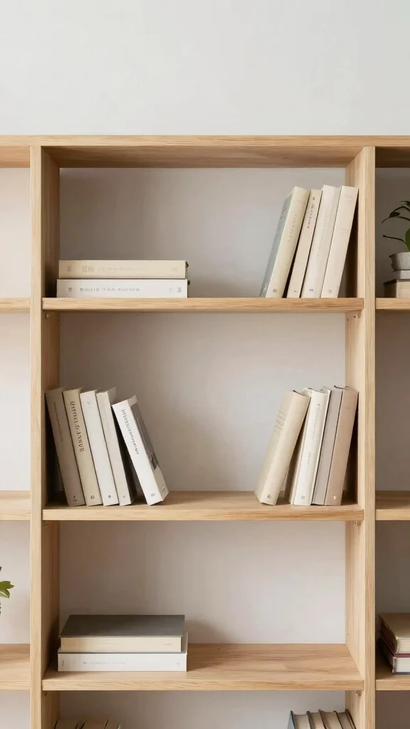 11 Study Room Bookshelf Ideas That Make Books the Focal Point - 8. Minimalist Open Shelving 1