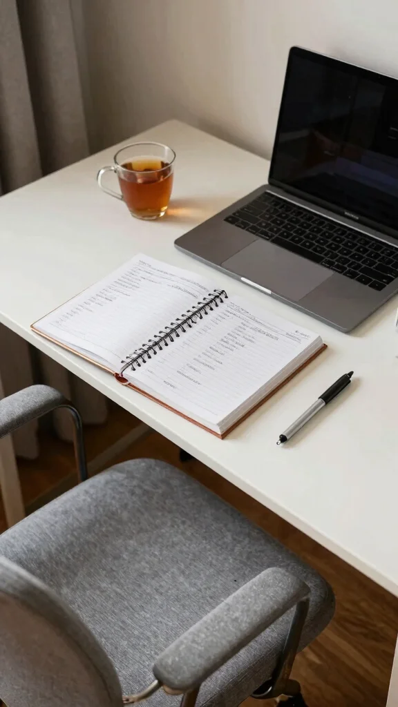 11 Study Room Setup Ideas for a More Focused and Productive Day - 11. Create a Routine 1