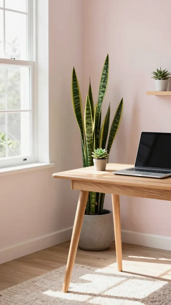 11 Study Room Setup Ideas for a More Focused and Productive Day - 4. Incorporate Nature 1