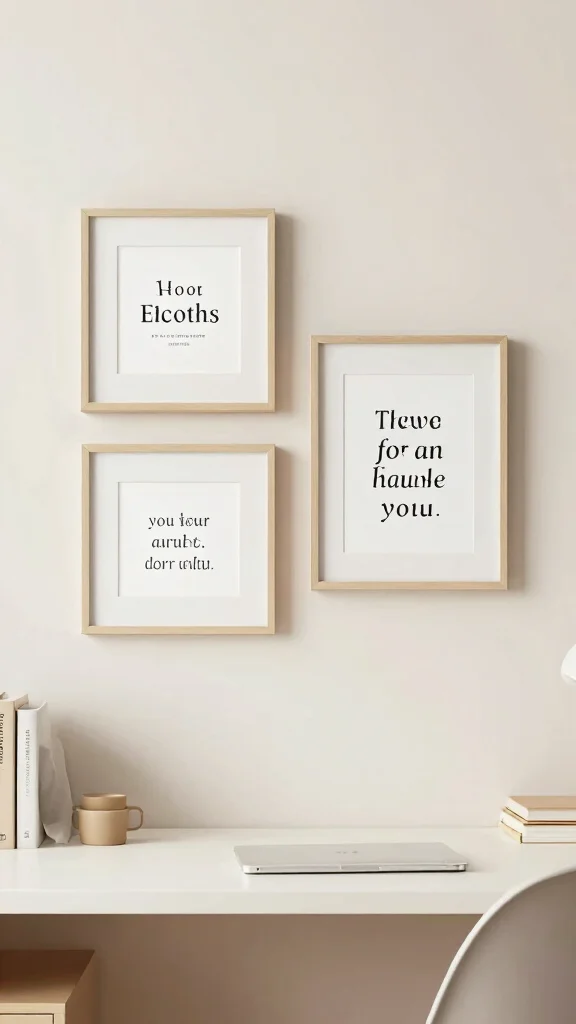 11 Study Room Setup Ideas for a More Focused and Productive Day - 9. Display Inspirational Quotes 1