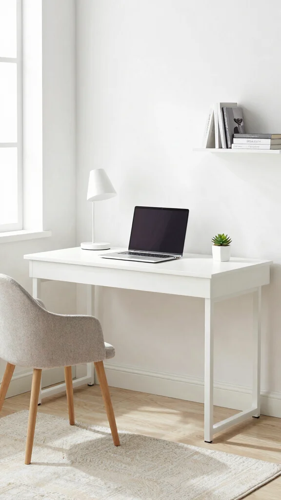 11 Study Room Table Ideas for Every Style From Minimal to Bold - 1. Minimalist Chic: Sleek White Desks 1