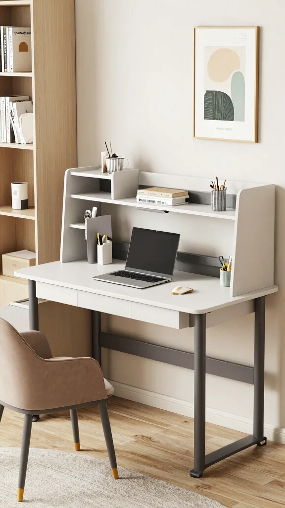 11 Study Room Table Ideas for Every Style From Minimal to Bold - 8. Stylish and Functional: Multi-Use Desks 1