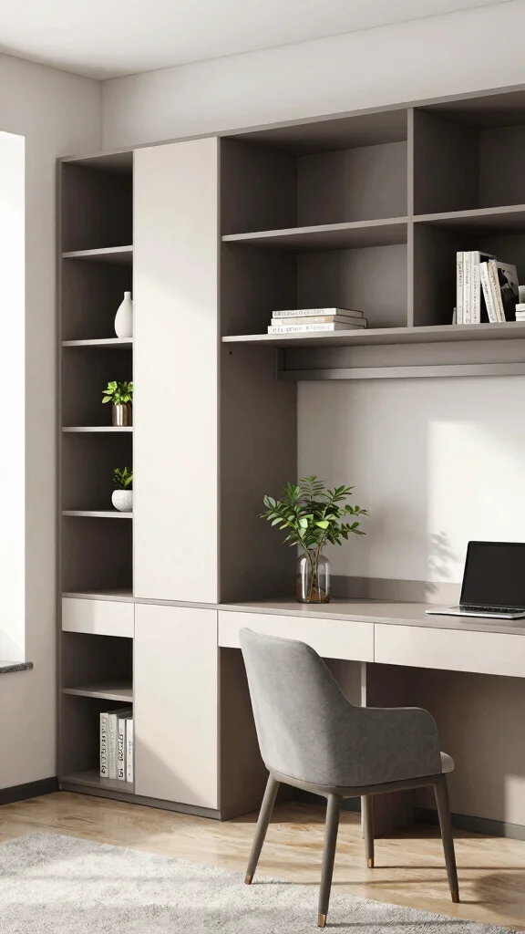 11 Study Room Wardrobe Design Ideas That Hide Storage Beautifully - 9. Modular Wardrobe Systems 1