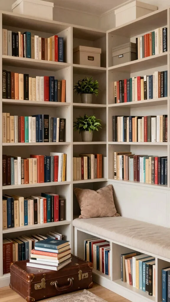 12 Home Library Reading Room Ideas for a Dreamy Book Lover Space - 7. Optimize Your Book Storage Solutions 1