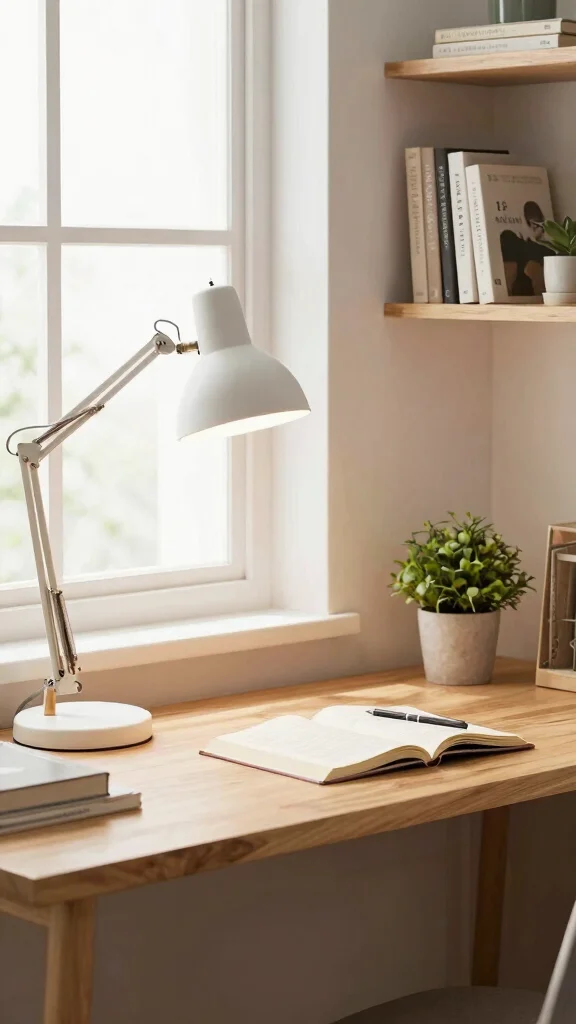 12 Home Library Reading Room Ideas for a Dreamy Book Lover Space - 8. Integrate a Reading Desk 1