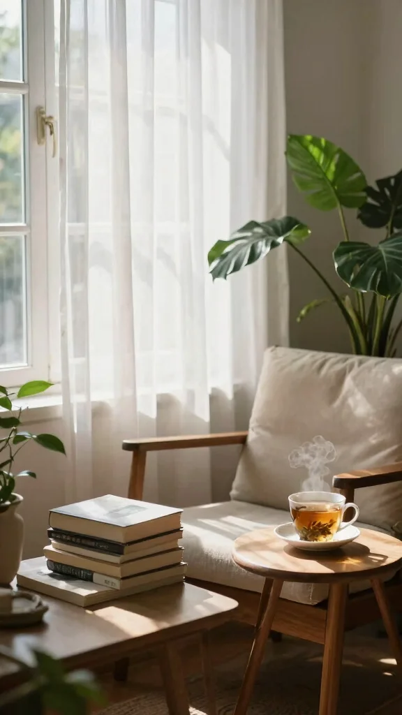 12 Japandi Reading Room Ideas for a Calm and Minimal Book Space - 1. Natural Light Emphasis 1