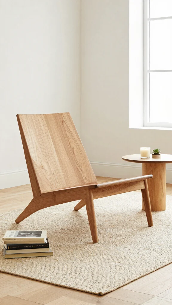 12 Japandi Reading Room Ideas for a Calm and Minimal Book Space - 2. Minimalist Furniture Choices 1