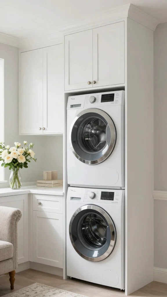12 Laundry Room Cabinet and Shelf Concepts for Maximum Storage - 10. Hidden Appliances with Cabinetry 1