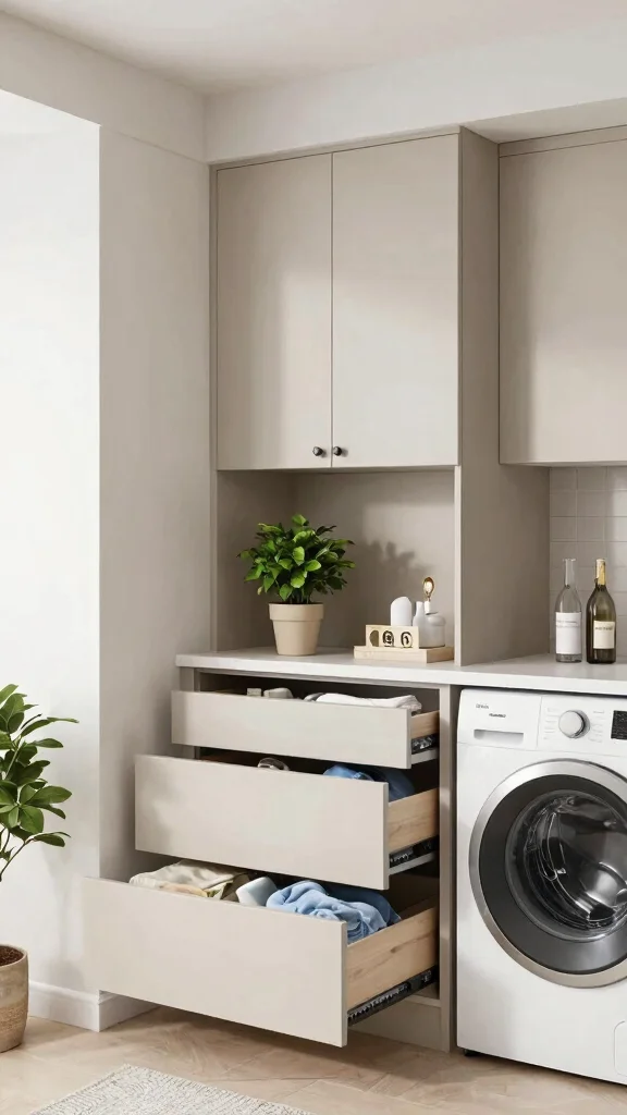 12 Laundry Room Cabinet and Shelf Concepts for Maximum Storage - 7. Corner Cabinets for Optimal Use 1