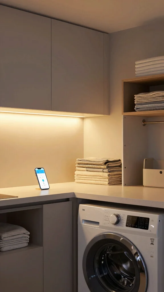 12 Laundry Room Light Fixture Ideas That Brighten Up Every Load - 8. Smart Lighting Solutions 1