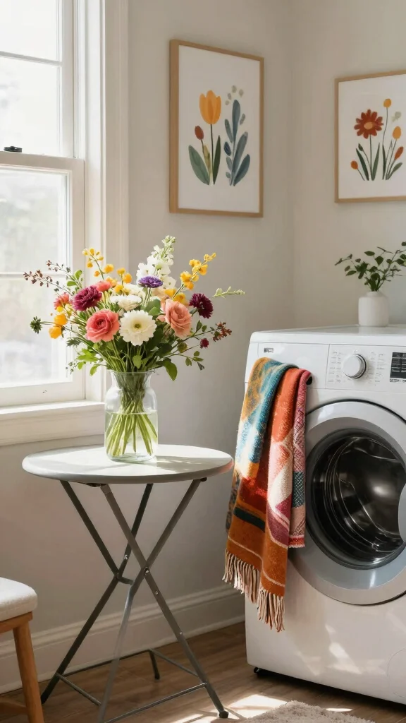 12 Laundry Room Makeover Ideas on a Budget With Big Visual Impact - 11. Seasonal Decor Updates 1