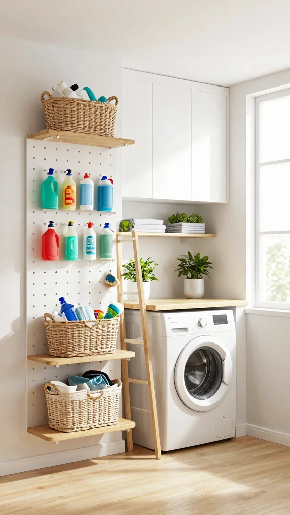 12 Laundry Room Makeover Ideas on a Budget With Big Visual Impact - 2. Creative Storage Solutions 1