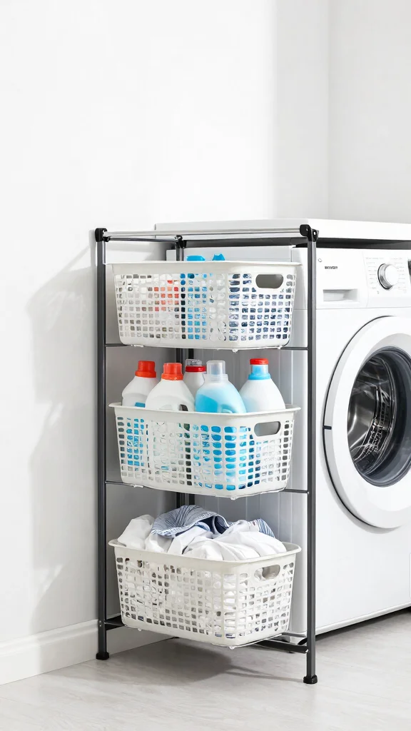 12 Laundry Room Shelving Ideas for an Organized, Streamlined Look - 2. Over-the-Door Storage Solutions 1