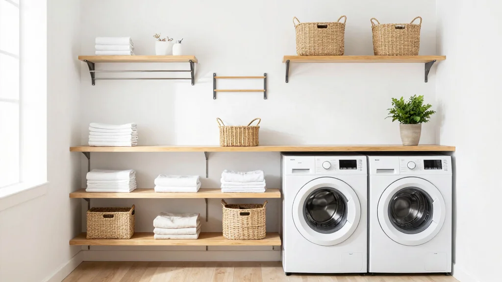 12 Laundry Room Shelving Ideas for an Organized, Streamlined Look