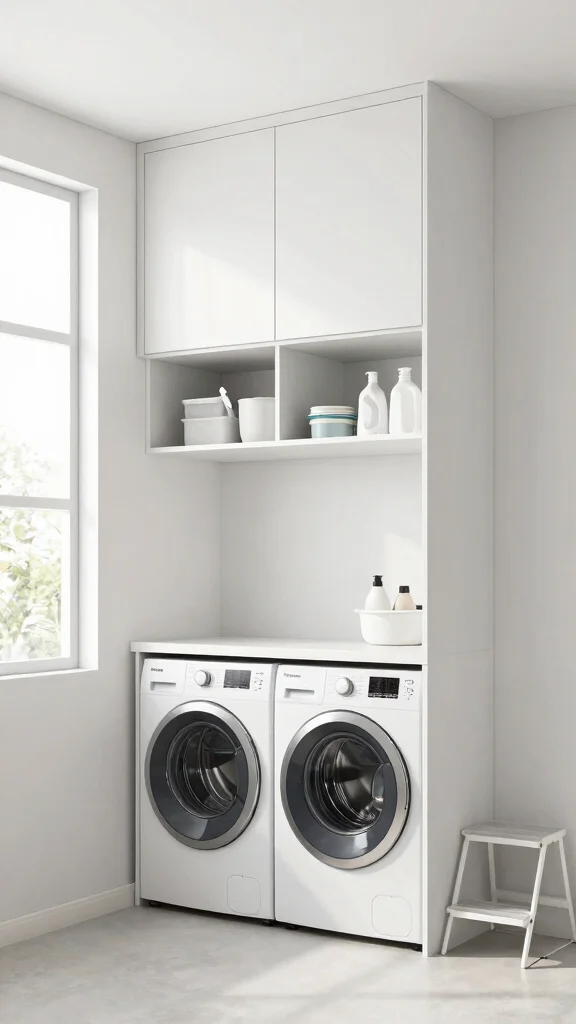 12 Laundry Room Upper Cabinet Ideas That Use Every Inch of Wall Space - 10. Ceiling-Height Cabinets 1