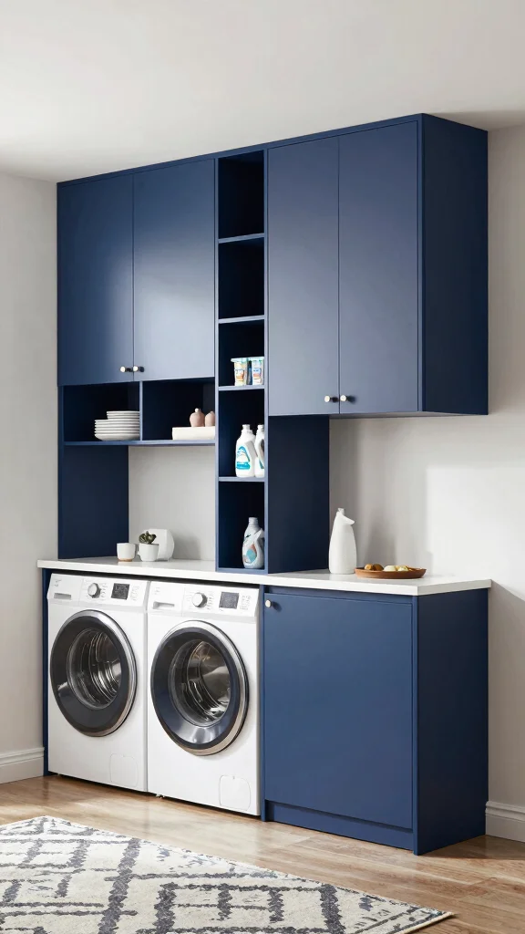 12 Laundry Room Upper Cabinet Ideas That Use Every Inch of Wall Space - 8. Modular Cabinets for Customization 1