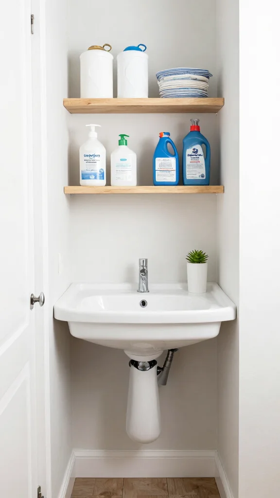 12 Laundry Room Utility Sink Ideas for a Hardworking, Stylish Space - 10. Space Saver: Wall-Mounted Sinks 1