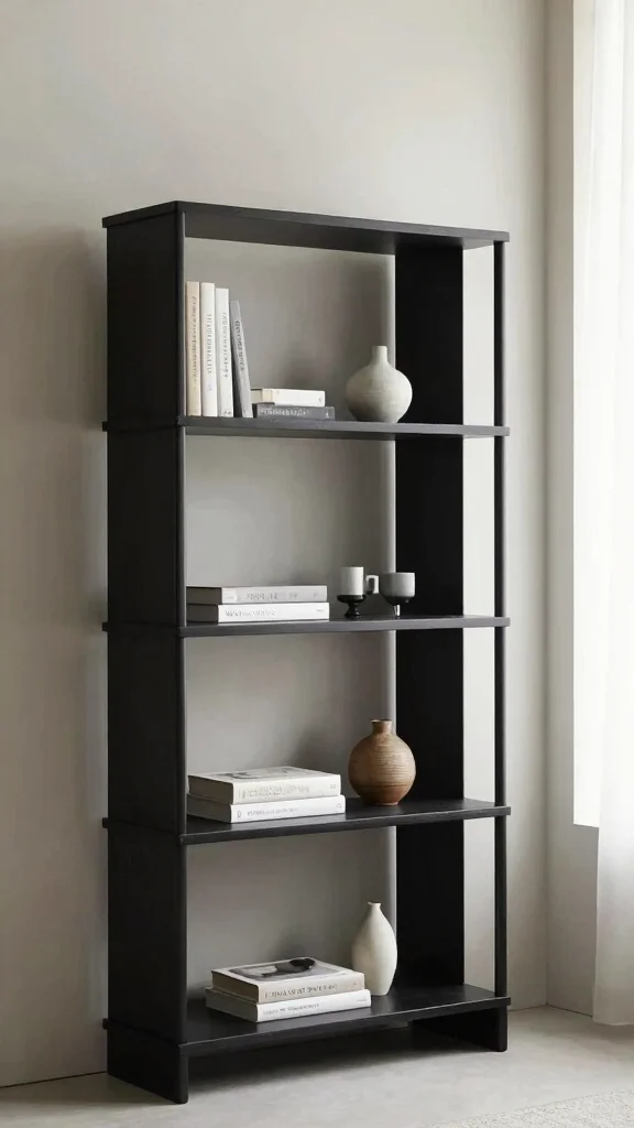 12 Reading Room Bookshelf Concepts That Store and Style at Once - 6. Minimalist Magic 1
