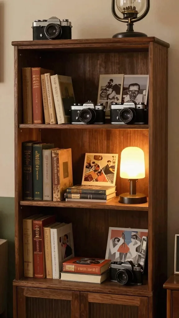 12 Reading Room Bookshelf Concepts That Store and Style at Once - 8. Vintage Charm 1